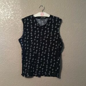 Silva Large cross tank top